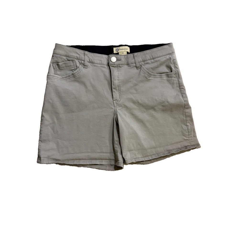 Democracy Shorts Ab Technology Solution 16 (34x6) Tan Khaki Stretch Slimming
